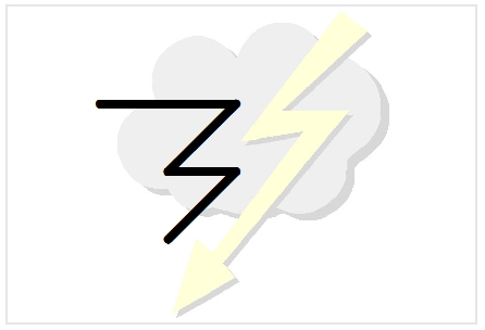 BlissNatural Flash Card: Lightning