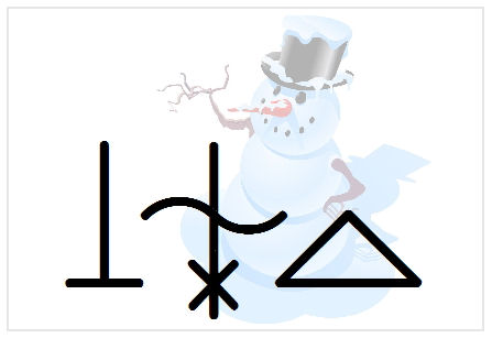 BlissNatural Flash Card: Snowman