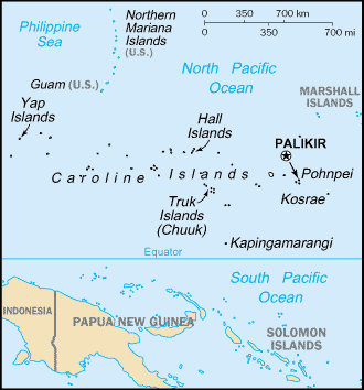 Map of Micronesia