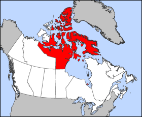 Map of Nunavut