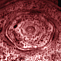 Hexagon on Saturn