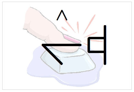 BlissNatural Flash Card: Pressing a Button