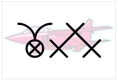 BlissNatural Flash Card: Military Airplane