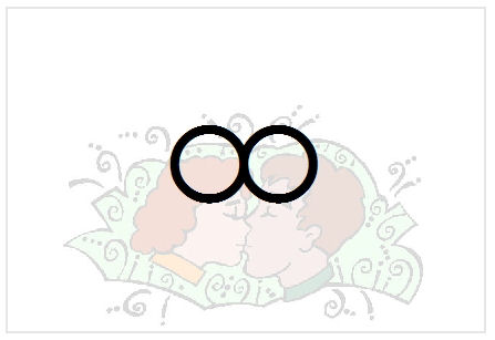 BlissNatural Flash Card: Kissing