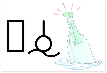 BlissNatural Flash Card: Message in a Bottle