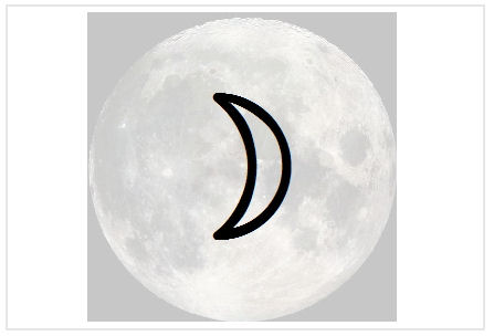 BlissNatural Flash Card: Moon