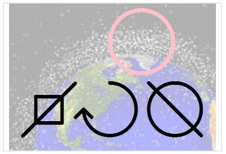 BlissNatural Flash Card: Orbital Debris