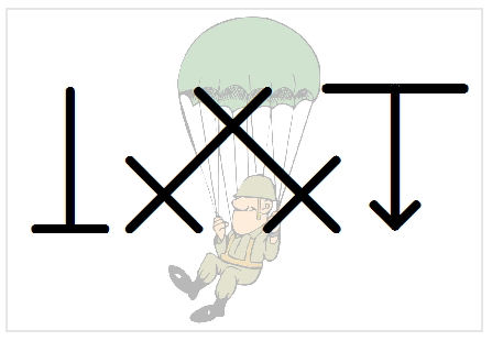 BlissNatural Flash Card: Paratrooper