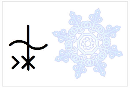 BlissNatural Flash Card: Snowflake