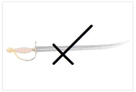 BlissNatural Flash Card: Sword